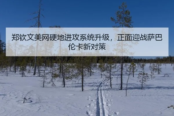郑钦文美网硬地进攻系统升级，正面迎战萨巴伦卡新对策